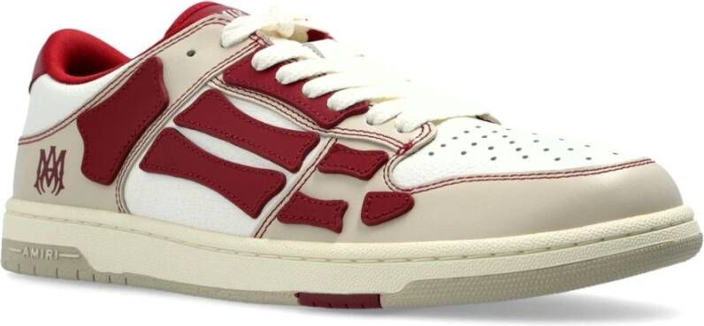 Amiri Rode lage top sneakers met geperforeerde details Red Heren