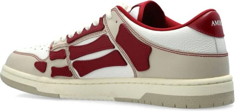 Amiri Rode lage top sneakers met geperforeerde details Red Heren