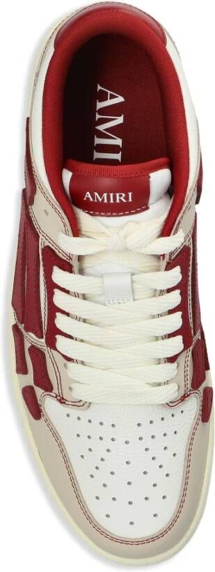 Amiri Rode lage top sneakers met geperforeerde details Red Heren