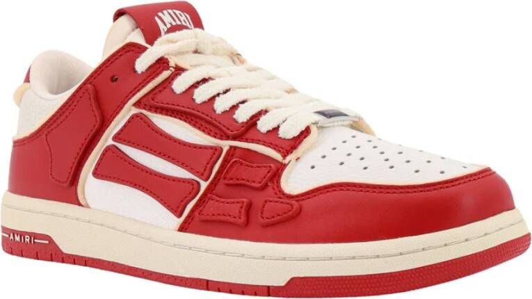 Amiri Rode Sneakers Veterschoenen Leren Schoenen Red Heren