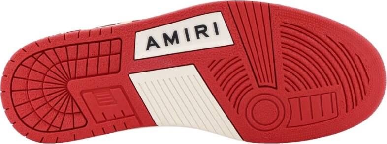 Amiri Rode Sneakers Veterschoenen Leren Schoenen Red Heren