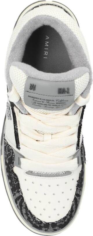 Amiri Sneakers Bandama Denim Ma-1 Gray Heren