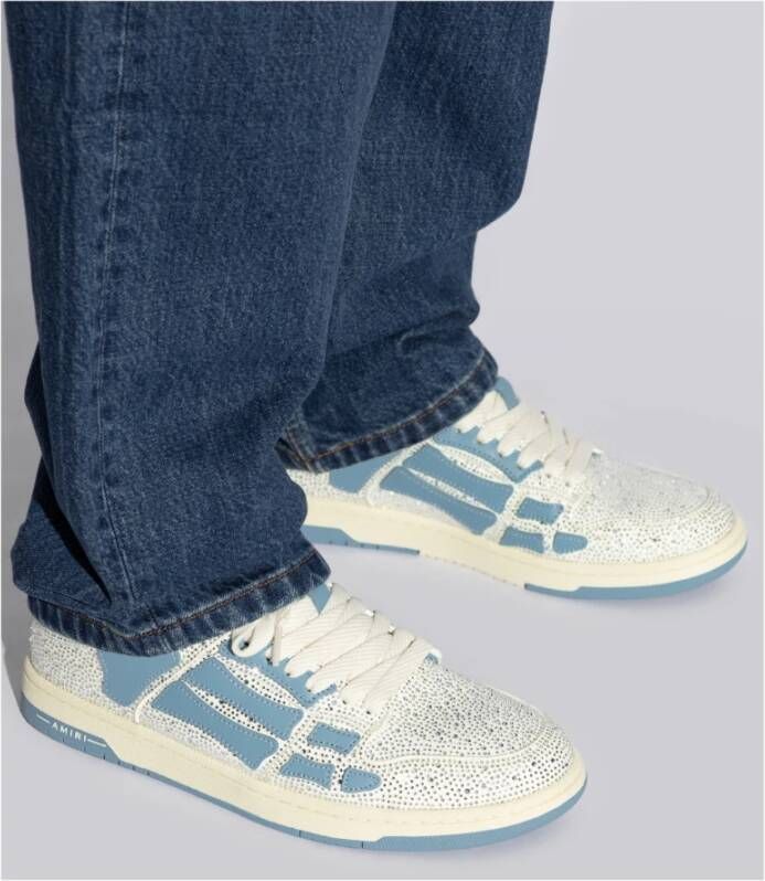 Amiri Sneakers Crystal Skel Top Low Blue Heren