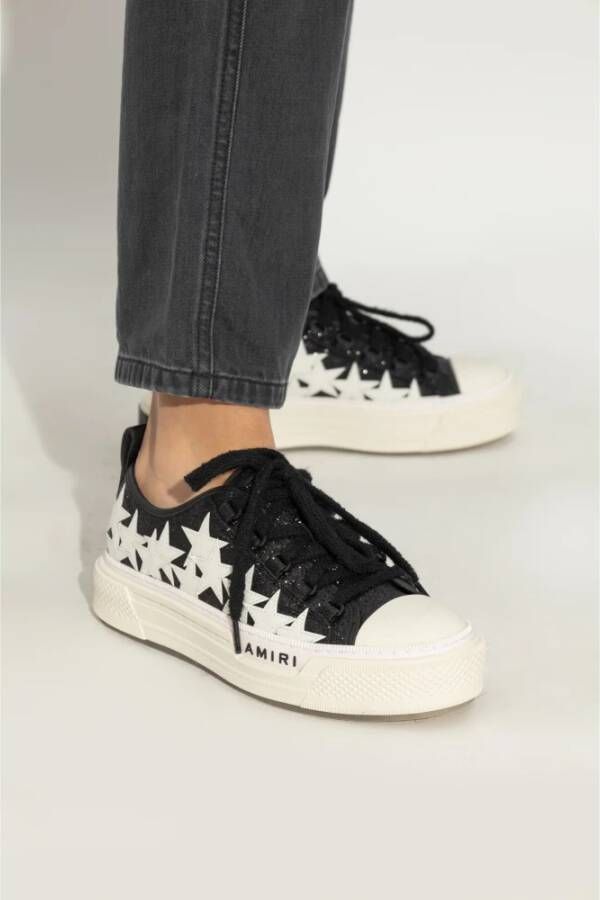 Amiri Sneakers Glitter Stars Court Low Black Dames