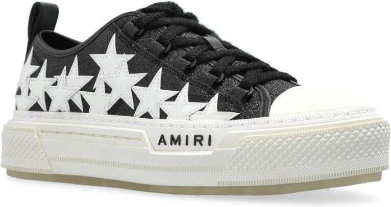 Amiri Sneakers Glitter Stars Court Low Black Dames