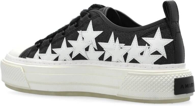 Amiri Sneakers Glitter Stars Court Low Black Dames