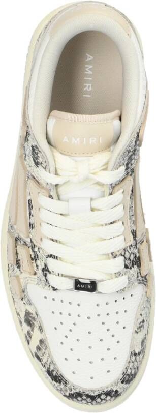 Amiri Sneakers Snake Top Low Beige Dames