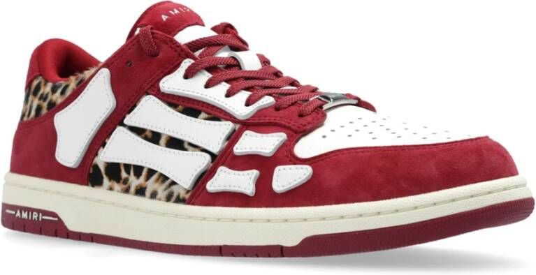 Amiri Sport schoenen Leopard Skel Top Red Heren