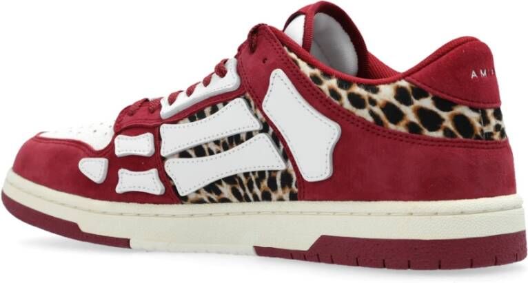 Amiri Sport schoenen Leopard Skel Top Red Heren