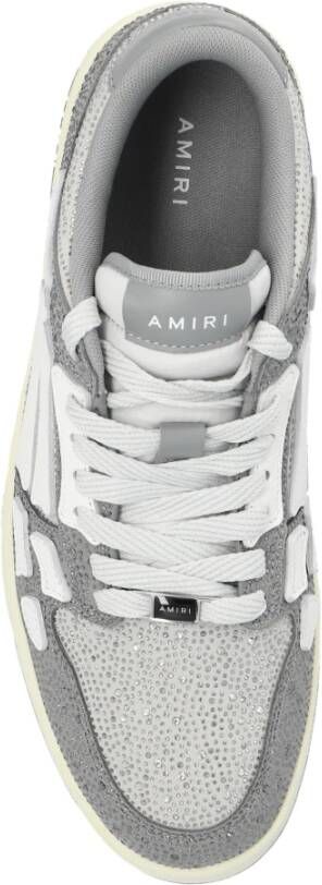 Amiri Sportschoenen Crystal Skel Top Low Gray Heren