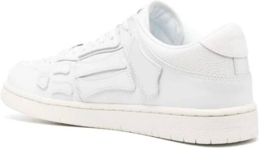 Amiri Witte Leren Panel Sneakers White Heren