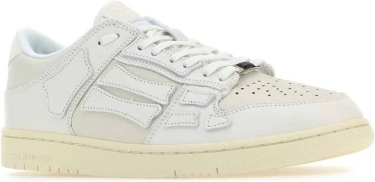 Amiri Witte Leren Skel Sneakers White Heren