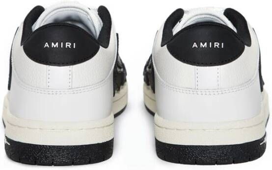 Amiri Witte Leren Sneaker met Logodetails White Heren