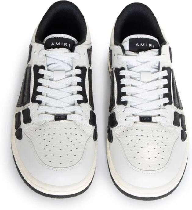 Amiri Witte Leren Sneaker met Logodetails White Heren