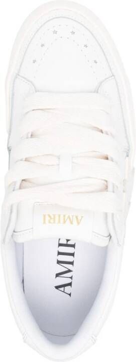 Amiri Witte Leren Sneakers met Sterrenpatch White Heren