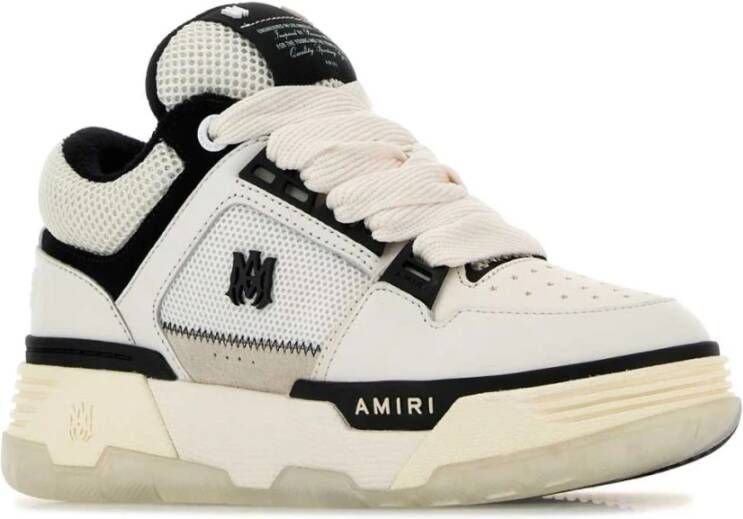 Amiri Witte Mesh Leren Sneakers White Dames