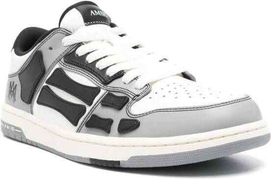 Amiri Witte Veterschoen met Platte Zool Gray Heren