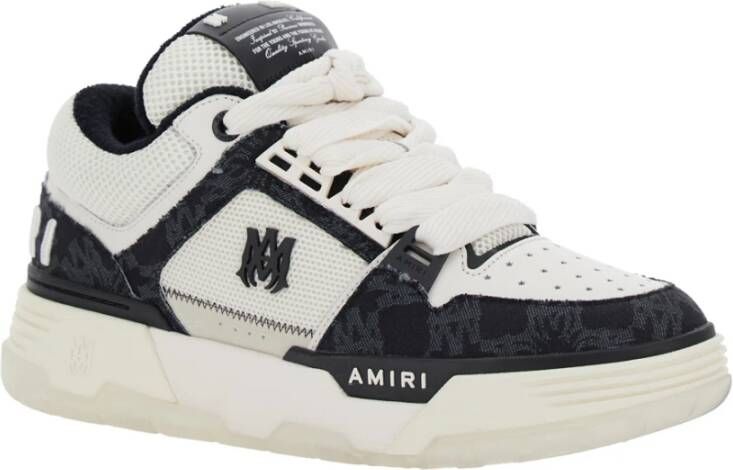 Amiri Zwarte lage sneakers met logo White Heren