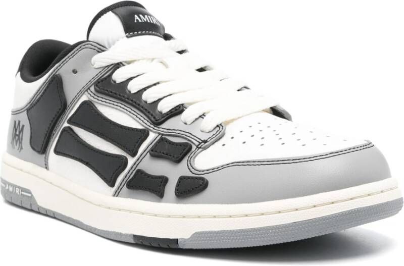 Amiri Zwarte lage sneakers met zij-applicaties Multicolor Heren