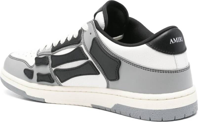 Amiri Zwarte lage sneakers met zij-applicaties Multicolor Heren