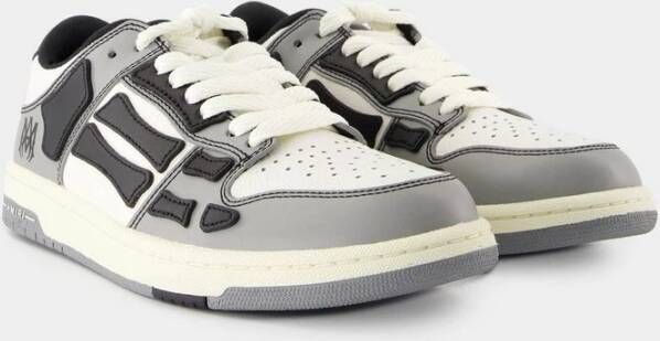 Amiri Zwarte leren lage sneakers Multicolor Heren