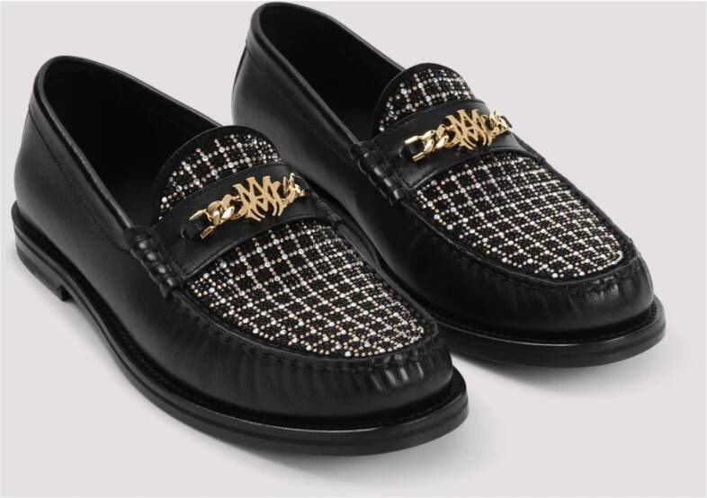 Amiri Zwarte Leren Loafers Black Heren