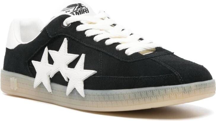 Amiri Zwarte Sneakers met Ster Patch Detail Black Heren