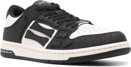 Amiri Zwarte Sneakers met Witte Details Black Dames