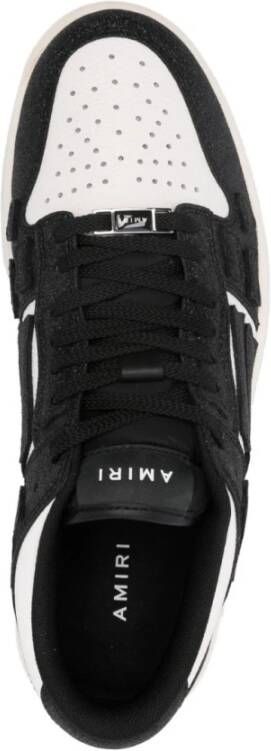 Amiri Zwarte Sneakers met Witte Details Black Dames