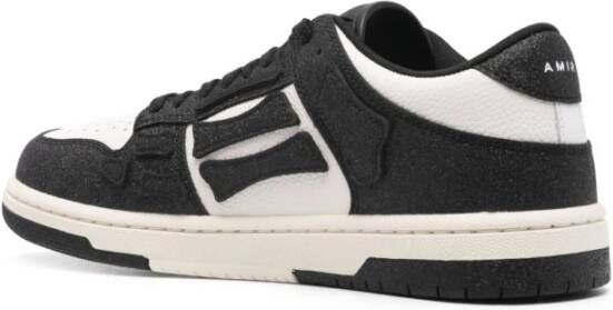 Amiri Zwarte Sneakers met Witte Details Black Dames