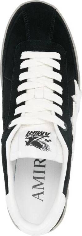 Amiri Zwarte Vetersneaker met Gewatteerde Enkel Black Heren