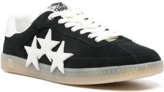 Amiri Zwarte Vetersneaker met Gewatteerde Enkel Black Heren