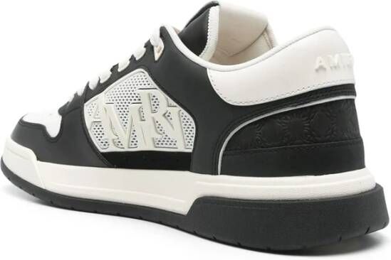 Amiri Zwarte Vetersneaker met Logodetails Black Heren