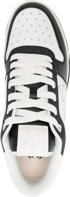 Amiri Zwarte Vetersneaker met Logodetails Black Heren