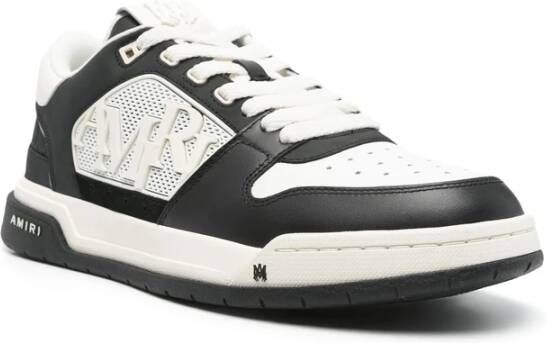 Amiri Zwarte Vetersneaker met Logodetails Black Heren