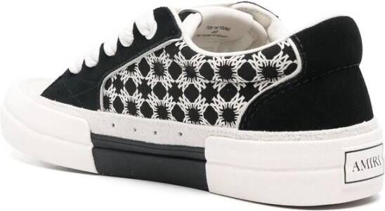 Amiri Zwarte Vetersneaker met Logopatch Black Heren