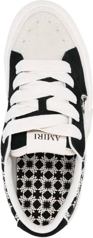 Amiri Zwarte Vetersneaker met Logopatch Black Heren