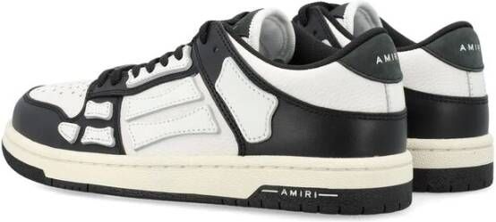 Amiri Zwart Wit Leren Sneakers Black Dames