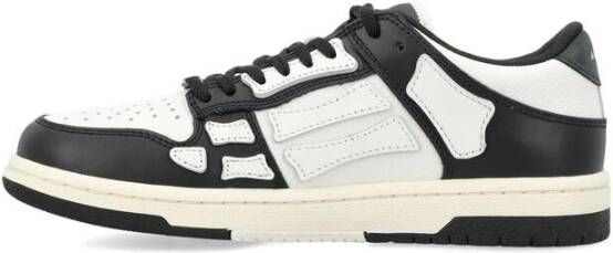 Amiri Zwart Wit Leren Sneakers Black Dames