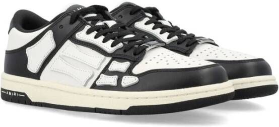 Amiri Zwart Wit Leren Sneakers Black Dames