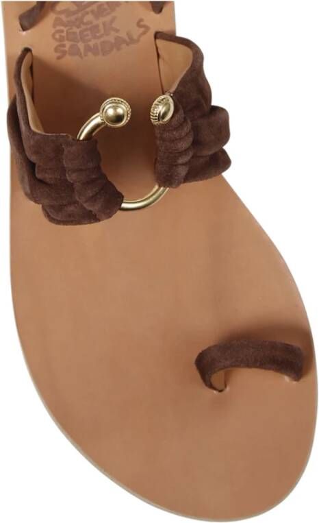 Ancient Greek Sandals Espresso Kerasia Sandal Brown Dames