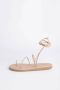 Ancient Greek Sandals Witte Gevlochten Griekse Sandaal Beige Dames - Thumbnail 8