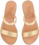 Ancient Greek Sandals Gouden Lage Sleehak Sandaal Melia Yellow Dames - Thumbnail 3