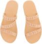 Ancient Greek Sandals Handgemaakte Iliana Platte Sandalen Beige Dames - Thumbnail 2