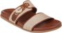 Ancient Greek Sandals Linnen & Cotto Platte Sandaal Brown Dames - Thumbnail 2