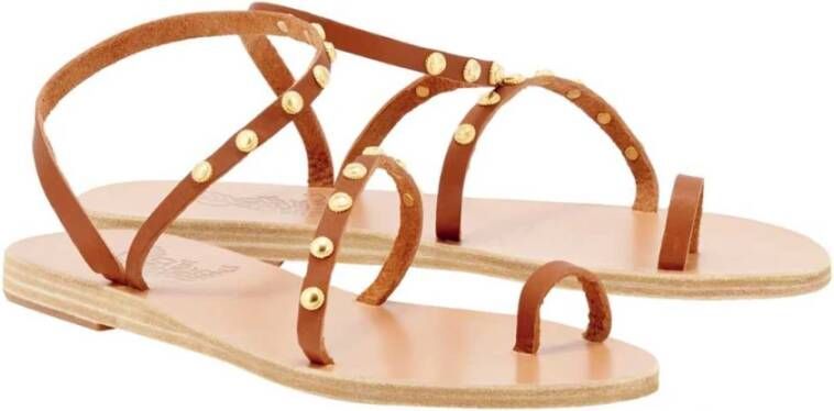 Ancient Greek Sandals Malia Hanger Terracotta Sandaal Orange Dames