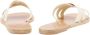 Ancient Greek Sandals Off-White Dionysia Leren Sandaal White Dames - Thumbnail 4