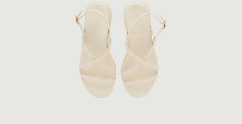 Ancient Greek Sandals Platte sandalen Wit Dames