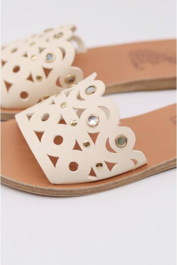 Ancient Greek Sandals Schuifregelaars Beige Dames