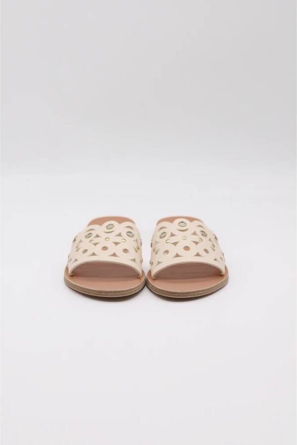 Ancient Greek Sandals Schuifregelaars Beige Dames